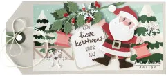 Schneidebogen A4 - Merry Christmas Backgrounds by Marleen