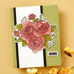 Spellbinders - Stamp & Die & Stencil Bundle - Garden Party