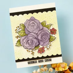 Spellbinders - Stamp & Die & Stencil Bundle - Garden Party