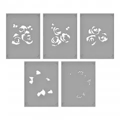 Spellbinders - Stamp & Die & Stencil Bundle - Garden Party