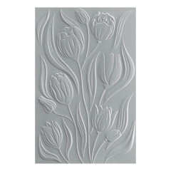 Spellbinders - 3D Embossing Folder and Stencil - Twirling Tulips