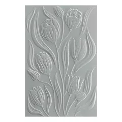 Spellbinders - 3D Embossing Folder and Stencil - Twirling Tulips