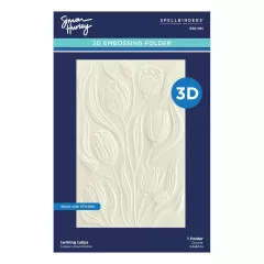 Spellbinders - 3D Embossing Folder and Stencil - Twirling Tulips