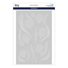 Spellbinders - 3D Embossing Folder and Stencil - Twirling Tulips