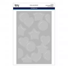 Spellbinders - 3D Embossing Folder and Stencil - Party Balloons