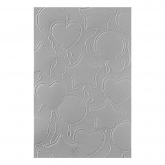 Spellbinders - 3D Embossing Folder and Stencil - Party Balloons