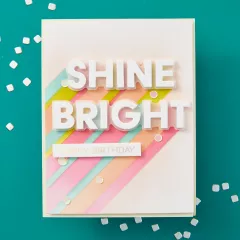 Spellbinders - Die & Stencil Bundle - Layered Shine Bright