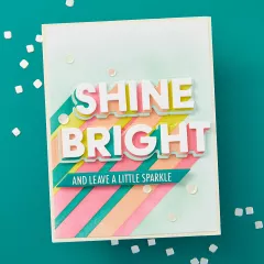 Spellbinders - Die & Stencil Bundle - Layered Shine Bright