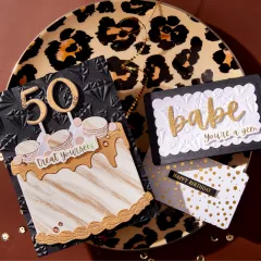 3D Embossing Folder and Stencil Bundle - Born to Sparkle