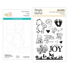 Clear Stamps & Cutting Dies - Say Cheese Classic Pooh Baby - Bundle of Joy