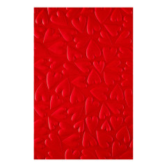 Simon Hurley - 3D Embossing Folder & Stencil - Sending Hugs - Puffy Hearts
