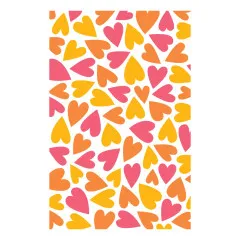 Simon Hurley - 3D Embossing Folder & Stencil - Sending Hugs - Puffy Hearts