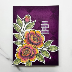 Stamp And Die Bundle by Simon Hurley - Sketched Peonies