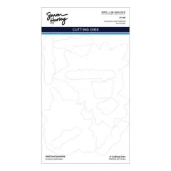 Stamp And Die Bundle by Simon Hurley - Sketched Peonies