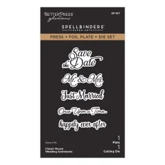 Spellbinders - Classic Mouse Wedding - BetterPress Bundle by Simple Stories