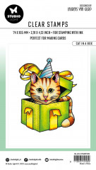 Studio Light Clear Stamps - by Laurens van Gurp Nr. 408 - Cat in a Box