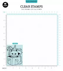 Studio Light Clear Stamps - by Laurens van Gurp Nr. 408 - Cat in a Box