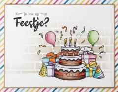 Studio Light Clear Stamps - by Laurens van Gurp Nr. 412 - Cake Party