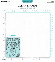 Studio Light Clear Stamps - By Laurens Nr. 487 - Christmas Deer