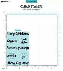 Studio Light Clear Stamps - By Laurens Nr. 491 - Best Wishes