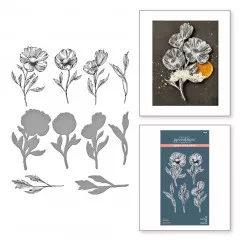 Press Plate & Die Set - Flower Stems