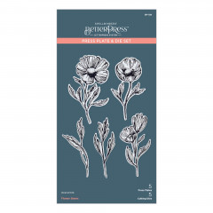 Press Plate & Die Set - Flower Stems