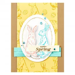 Press Plate & Die Set - Spring Bunnies