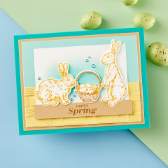 Press Plate & Die Set - Spring Bunnies