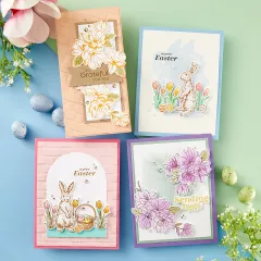 Press Plate & Die Set - Spring Bunnies