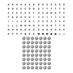 Press Plate & Die Set - Bestie Alphabet Beads