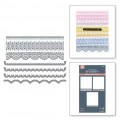 Press Plate & Die Set - Pressed Lace Borders