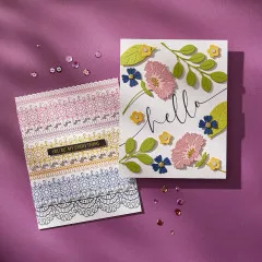 Press Plate & Die Set - Pressed Lace Borders