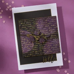 BetterPress Plate - Wildflowers - Script Tekst