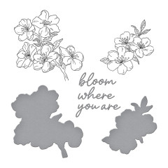BetterPress Plate & Die Set - Spring in Kyoto - Cherry Blossoms