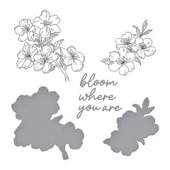 BetterPress Plate & Die Set - Spring in Kyoto - Cherry Blossoms