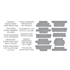 BetterPress Plate & Die Set - Take Note - Reel Color Sentiments