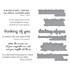 BetterPress Plate & Die Set - Summer Solstice Garden - Sentiments