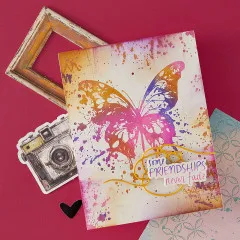 BetterPress Plate & Die Set - Beautifully Imperfect - Butterfly Splatter