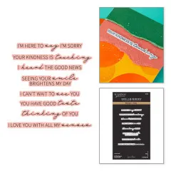 All My Senses - Press + Foil Plate + Die Set - Sentiments