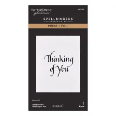 BetterPress - Press & Foil Plate - Upright Italic Everyday Sentiments - Thinking of You
