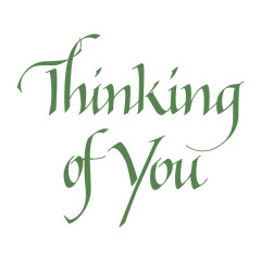 BetterPress - Press & Foil Plate - Upright Italic Everyday Sentiments - Thinking of You