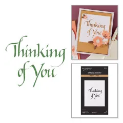 BetterPress - Press & Foil Plate - Upright Italic Everyday Sentiments - Thinking of You