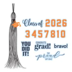 Classic Mouse Graduation - Press + Foil Plate & Die Set - Sentiments by Allison Frazier
