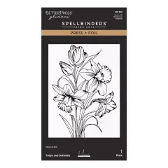 BetterPress - Press & Foil Plate - Yana's Tulips - Tulips and Daffodils