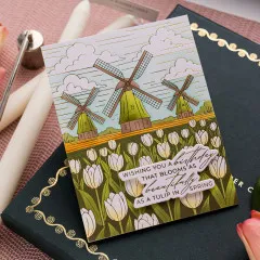 BetterPress - Press & Foil Plate - Yana's Tulips - Windmills and Tulips