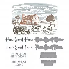 Farm Sweet Farm Registration BetterPress Plate & Die Set