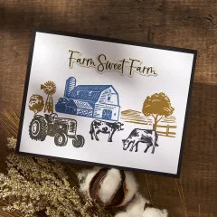 Farm Sweet Farm Registration BetterPress Plate & Die Set