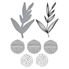 BetterPress Plate & Die Set - Modern Botanicals - Growing