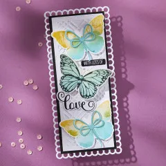 BetterPress Plate & Die Set - Wildflowers - Butterfly Silhouettes Registration