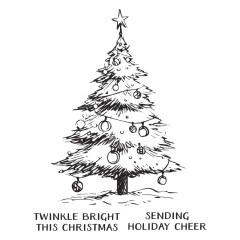BetterPress Plate - Wonderland - Twinkle Bright Tree